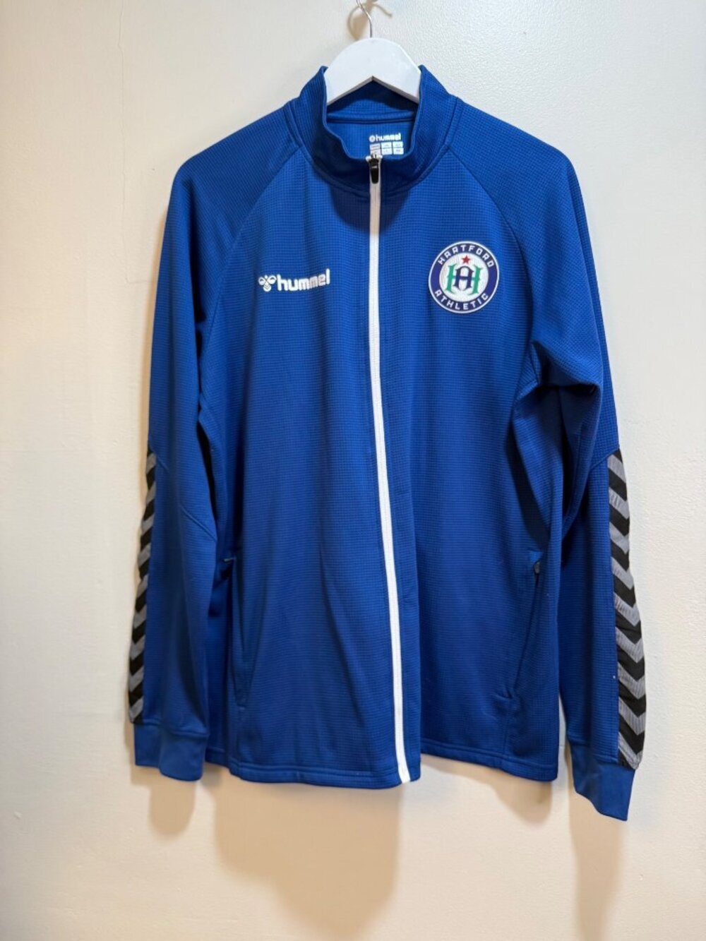 Hummel Hartford Athletic USL Soccer Warm-up Full-zip Embroidered Track Jacket XL